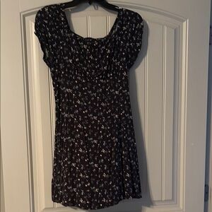 Floral Black Dress